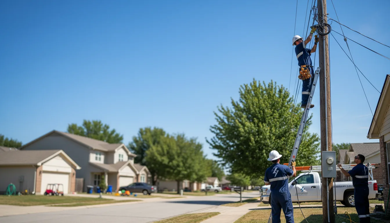 Residential electrician providing installation services in Crary, ND